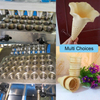AM QDMECH Multifunctional Sugar Cone Maker with Changeable Molds for Flat Bottom and Pointed Bottom Cone Manufacturing