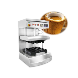 AM QDMECH Commercial Stainless Steel Edible Cup Baking Machine for Ice Cream Waffle Bowls