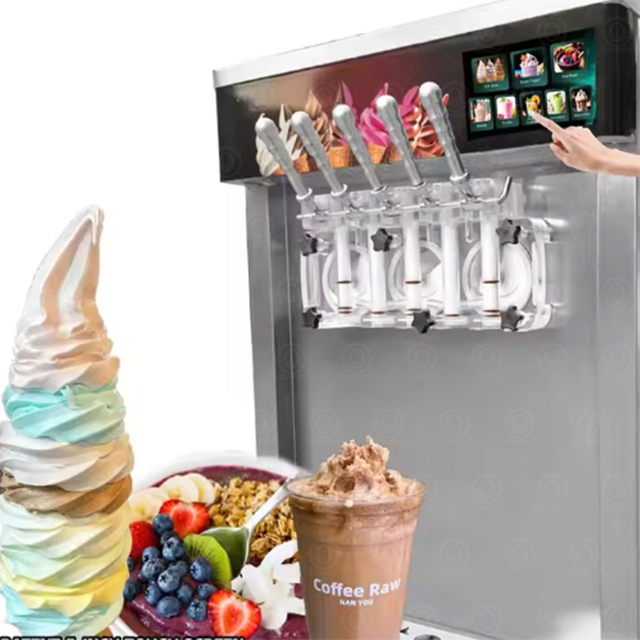 Stainless Steel Commercial Soft Serve Ice Cream Machine With Low Price