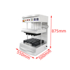 AM QDMECH Commercial Stainless Steel Edible Cup Baking Machine for Ice Cream Waffle Bowls