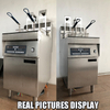 QDMECH China Factory Supply Electric Deep Fryer with Auto Lift Professional Automatic Deep Fryer with Basket Lift for French Fries
