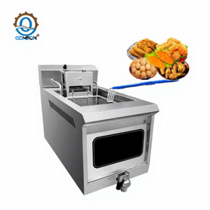  High-Performance Commercial Countertop Automatic Lift-Type Deep Fryer with Oil Drain Valve