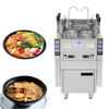 Hot Selling Large Output Stainless Steel 3/6/9 Baskets Pasta Cooker Noodle Cooking Equipment Gas Noodle Cooker