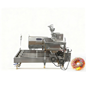 AM QDMECH Commercial Four Rows Automatic Electric Donut Machine Deep Fryer