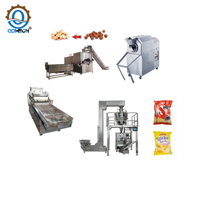  Fully Automatic Cashew Nut Roasting And Packing Production Line