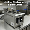 Smart Benchtop Automatic Lift-Up Deep Fryer with Oil Drain Valve 