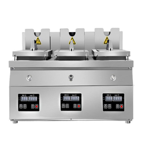 Commercial Electric Automatic Samosa Fryer Gyoza Frying Pan Fried Dumpling Cooking Machine For Restaurant