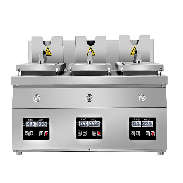 Commercial Electric Automatic Samosa Fryer Gyoza Frying Pan Fried Dumpling Cooking Machine For Restaurant