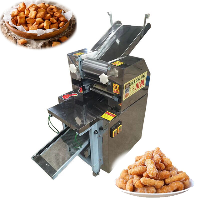 AM QDMECH Automatic Multifunctional Snack Cutting Machine for Chin Chin, Rice Strips and Namak Para