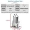 Durable Food Grade Stainless Steel Chocolate Grinder Machine 