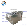 Stainless Steel Bone Cube Cutter Meat Cube Cutting Machine