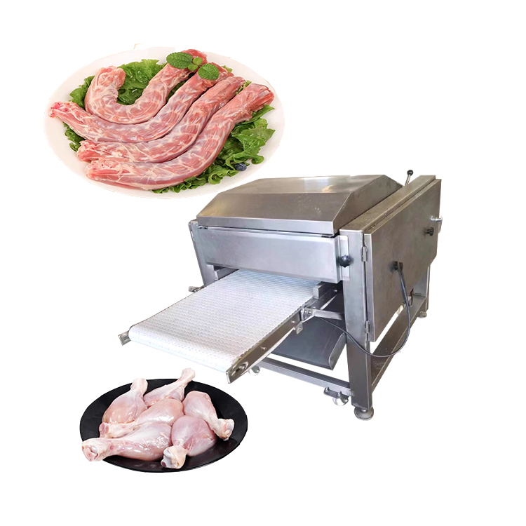 Automatic Chicken Neck Peeling Machine for Poultry Processing High Efficiency Duck Neck Skin Remover