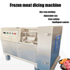 Frozen Meat Dicing Machine Commercial Meat Cubing Equipment Stainless Steel High Speed Meat Cube Cutter