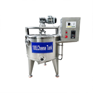 Commercial Food Grade Stainless Steel Cheese Making Tank Precise Temp Control Triple Layer Jacket