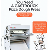 High Speed Pizza Crust Maker Machine Uniform Shaping Anti-stick Design 