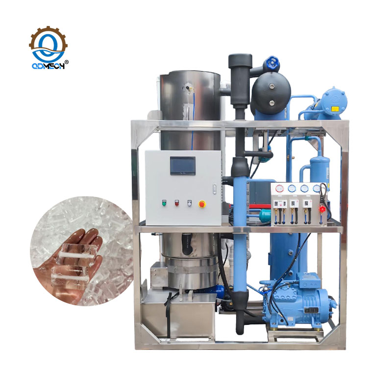 1 Ton Commercial Industrial Tube Ice Making Machine for Seafood Preservation
