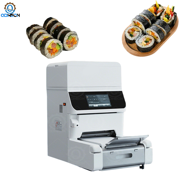 Fully Automatic Compact Sushi Rolling Machine Round Sushi Roll Making Equipment