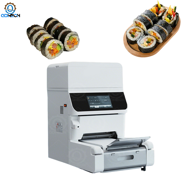 Fully Automatic Compact Sushi Rolling Machine Round Sushi Roll Making Equipment