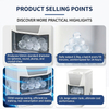 Automatic Self-Cleaning Spherical Ice Maker With 50mm 55mm Ice Size