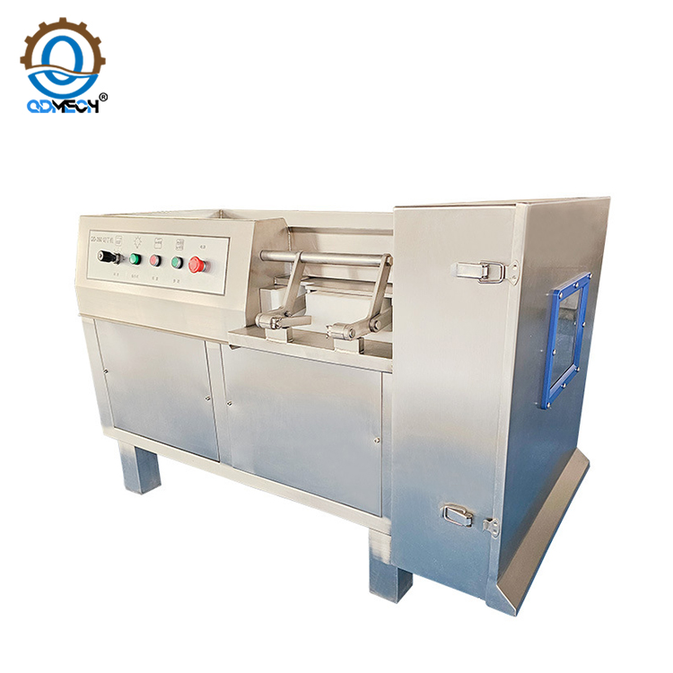 Frozen Meat Dicing Machine Commercial Meat Cubing Equipment Stainless Steel High Speed Meat Cube Cutter