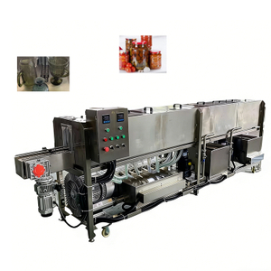 Automatic Tunnel-Type Bottle Washing Machine Glass Bottle Washer Dryer Cleaner