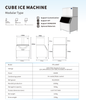 Industrial Grade 1000kg/24h Ice Maker 500kg Storage Commercial Cube Ice Machine