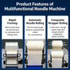 Multi-functional Automatic Dumpling Noodle Making Machine Commercial Dough Sheeter