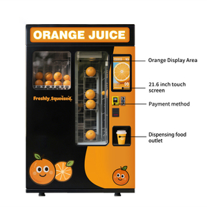 Orange Juice Vending Machine Large Capacity Fresh Squeeze Commercial Juice Dispenser Equipment