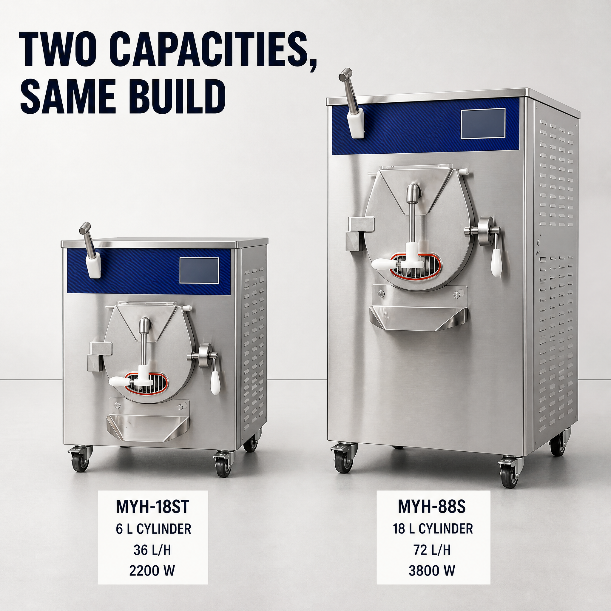 Commercial Hard Ice Cream Batch Freezer 