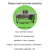Automatic Vertical Celery Leaf Removal Machine for Parsley and Coriander Fast Leaf Picking Equipment 